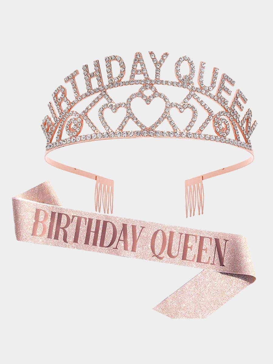 Inlay Stone Birthday Queen Baldric Headpieces MHG0011