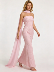 Strapless Beaded Mermaid Maxi Dress SL30276