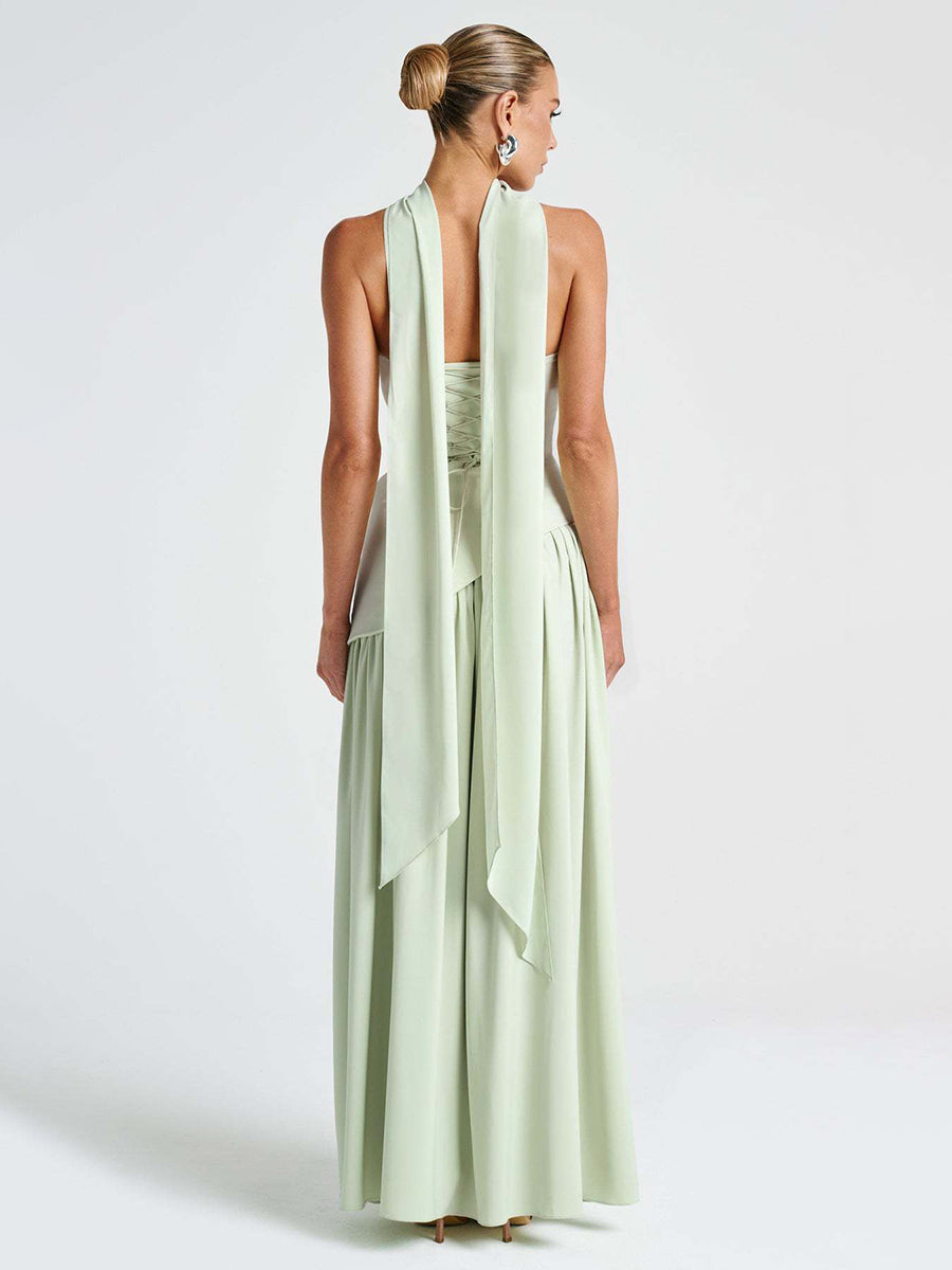 Strapless Asymmetric Waist Prom Dress XF251318
