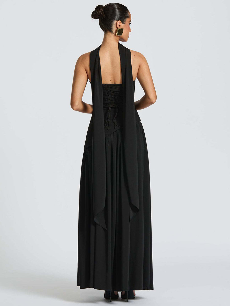 Strapless Asymmetric Waist Prom Dress XF251318