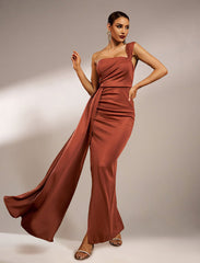 Draping Maxi Prom Dress XJ1050