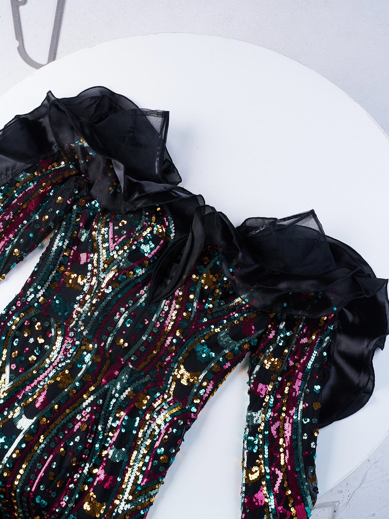 Ruffled Sequin Mermaid Formal Dress DH80242