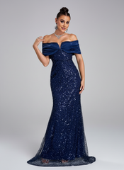 Sparkling Sequin Strapless Evening Gown Dresses GM00602