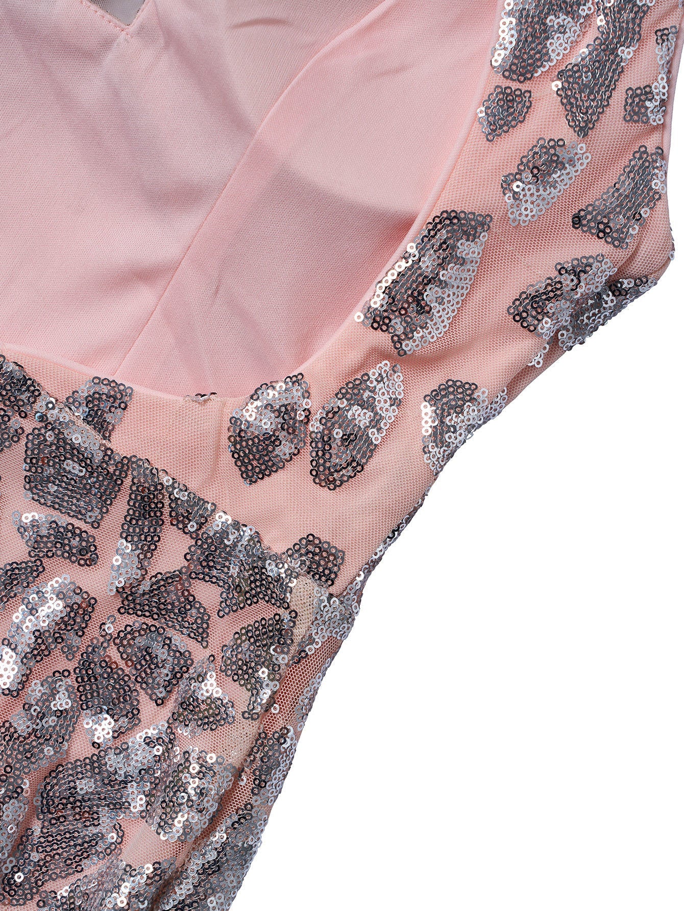 Sleeveless Cutout Sequin Jumpsuits RH30063