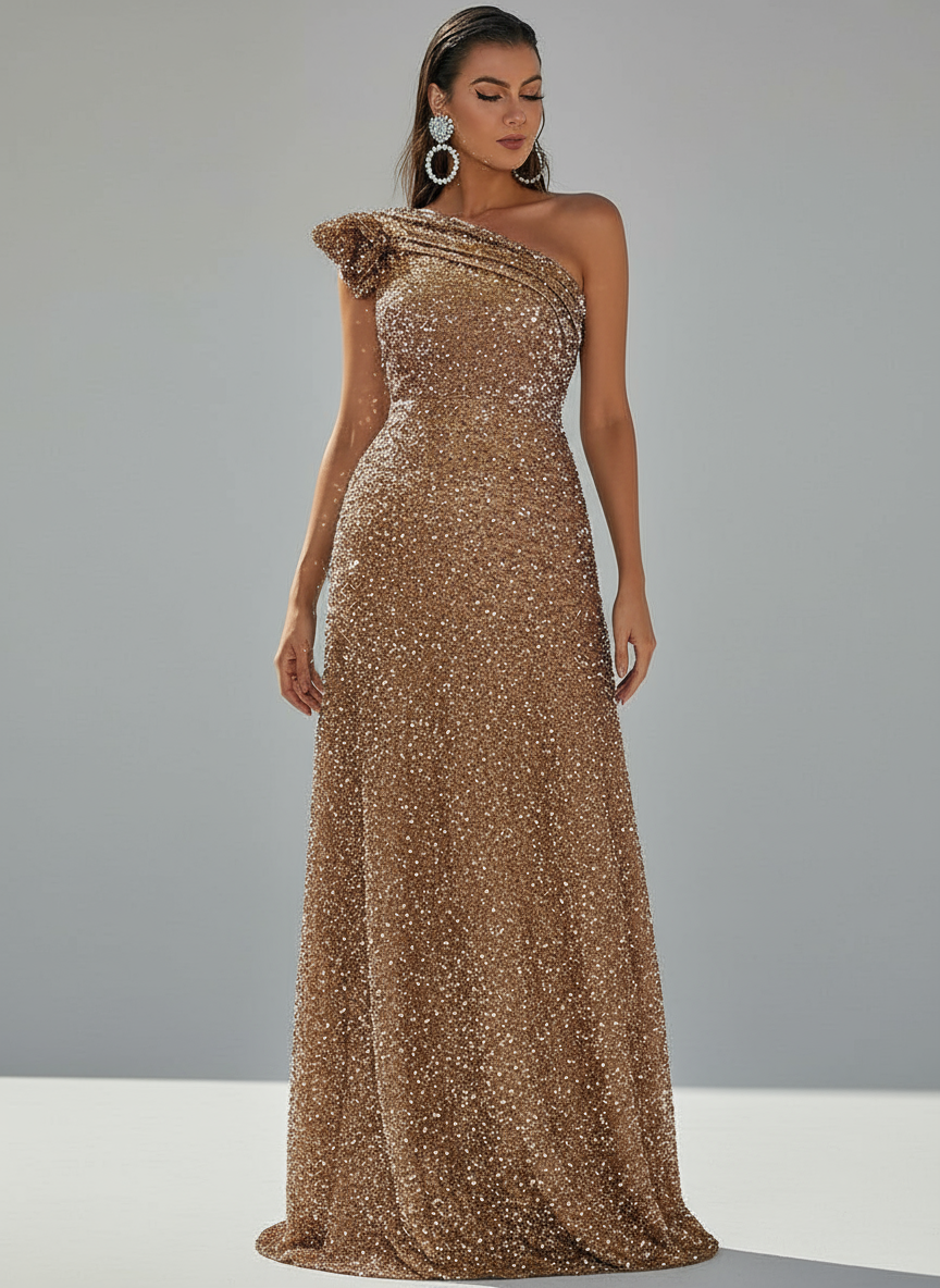 One Shoulder Prom Dress XJ913