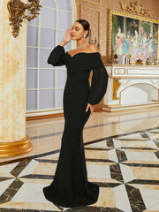 Strapless Mermaid Off Shoulder Maxi Dress RH30667