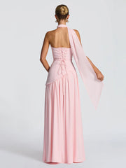 Strapless Asymmetric Waist Prom Dress XF251318